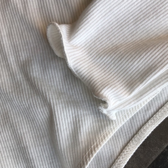 Shein off white ribbed body suit - Picture 4 of 9